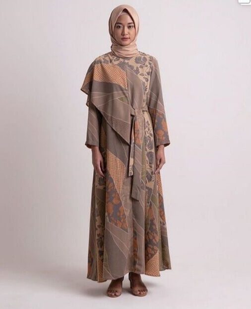 Cek 7 Inspirasi Model Baju Gamis Kombinasi, Berani Tampil Beda Gamis Asimetris, Langsung Menjadi Trendsetter