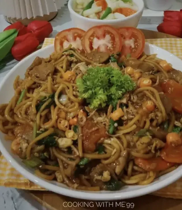 cara membuat mie nyemek