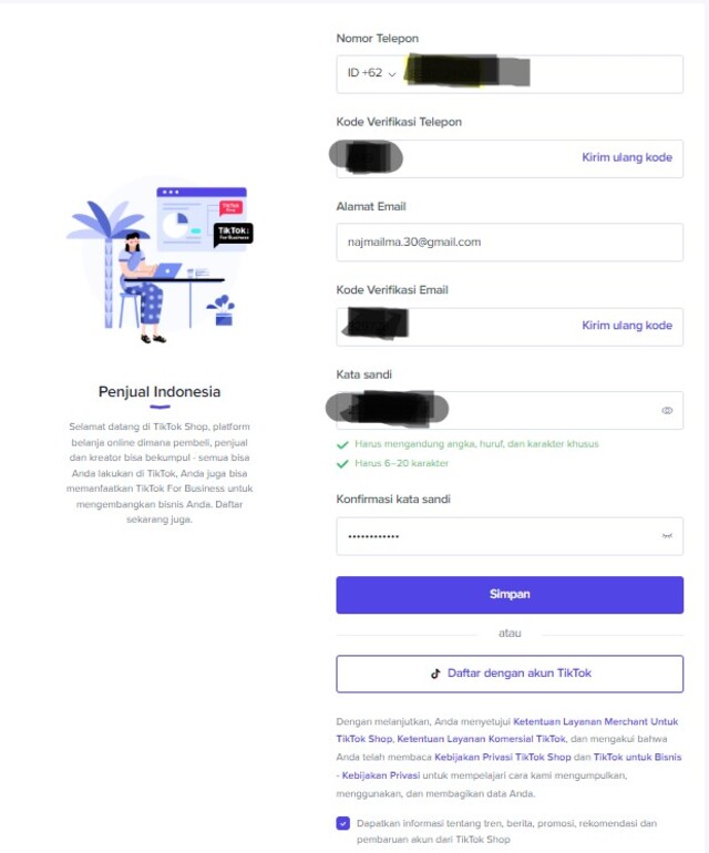 cara mengaktifkan tiktok shop 
