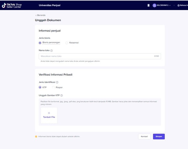 cara megaktifkan tiktok shop 