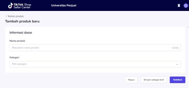 tambahkan produk beserta informasinya 