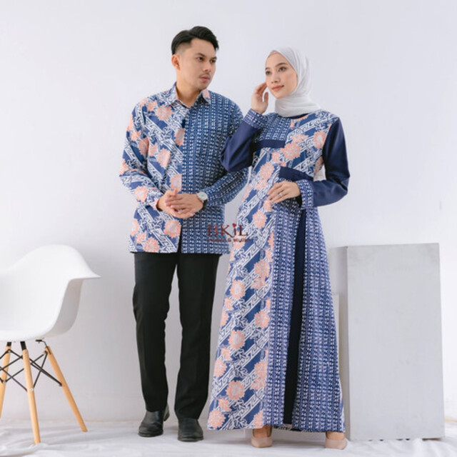 Model Baju Gamis Batik Terbaru 