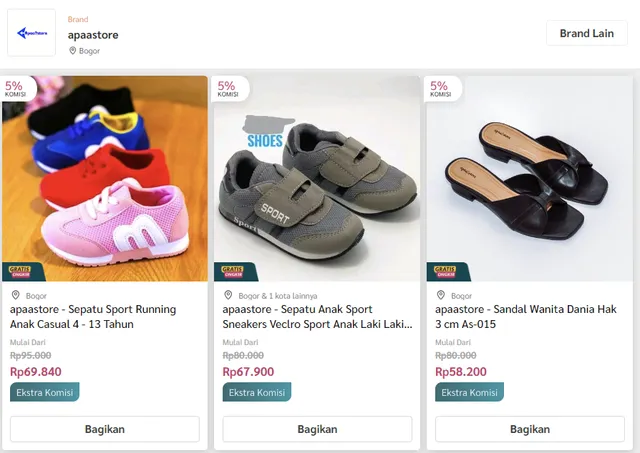 supplier sepatu murah tangan pertama