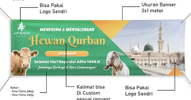 Tips Buat & 15 Contoh Spanduk Jual Hewan Qurban yang Attractive! pamflet jual hewan qurban