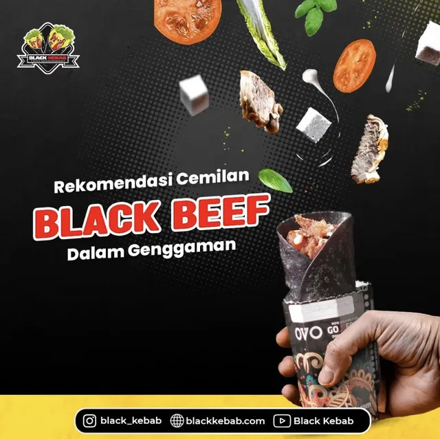 black kebab