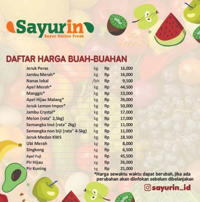 es buah untuk jualan