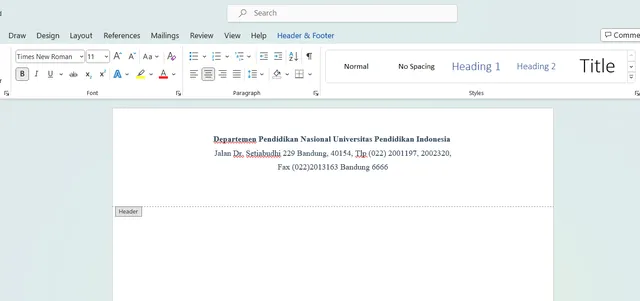 cara membuat kop surat
