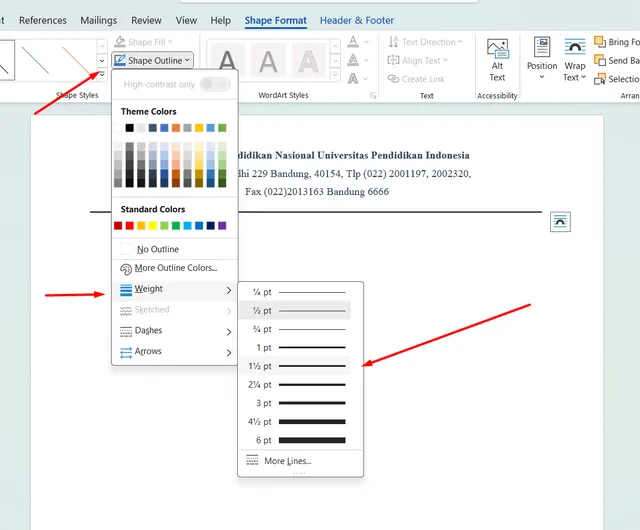 cara membuat kop surat