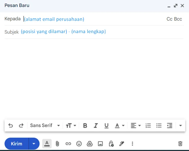 Cara Membuat Lamaran Kerja Lewat Email