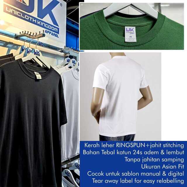 11 Grosir Kaos Polos Bandung Terjangkau yang Worth It! UK Unicloth Kingdom