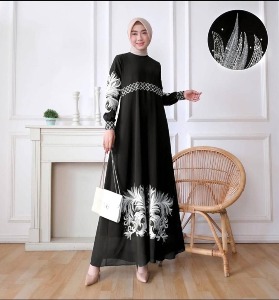 Celin Fashion [TA] - Gamis Emma Bordir