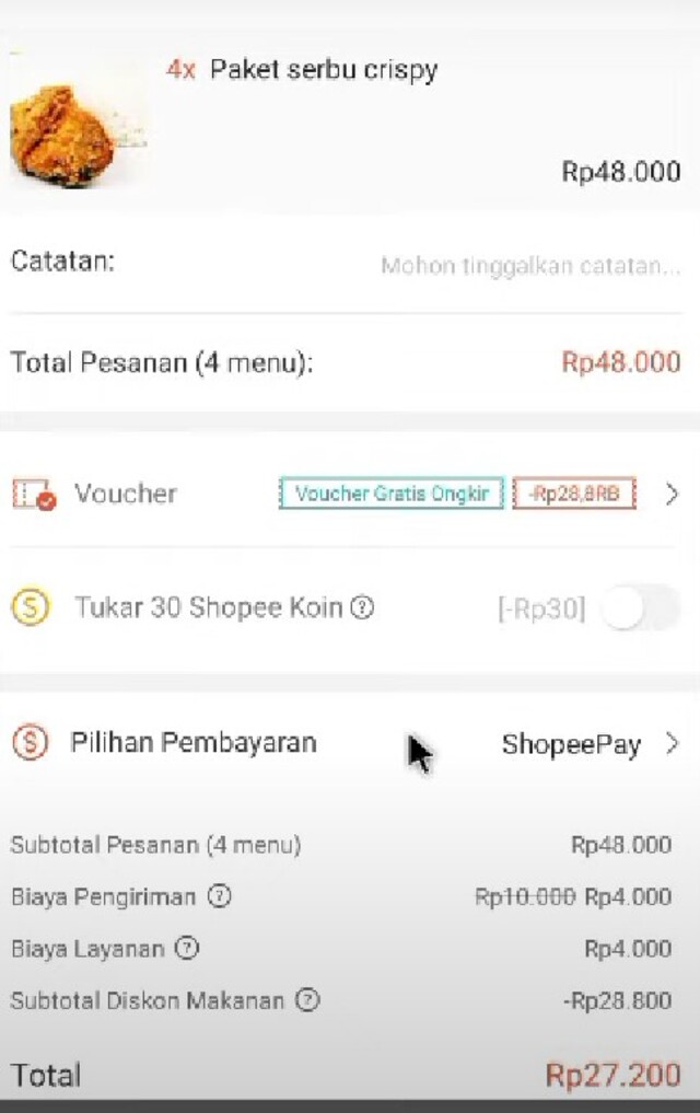 Makan Gratis dengan Kode Voucher Shopee Food 2023 Disini
