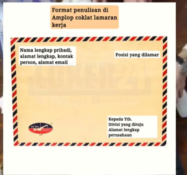 6 Contoh Amplop Lamaran Kerja, Format dan Cara Membuatnya yang Mudah contoh amplop lamaran kerja