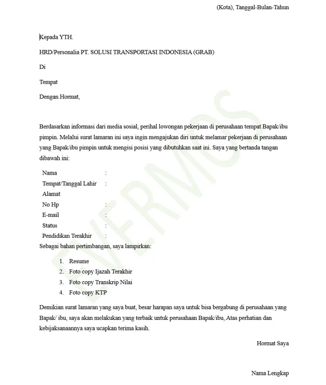 5 Contoh Surat Lamaran Kerja Driver Berbagai Posisi, Lamar Sekarang! contoh surat lamaran kerja driver