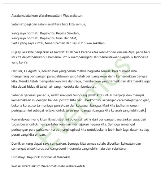 contoh pidato lomba 17 agustus