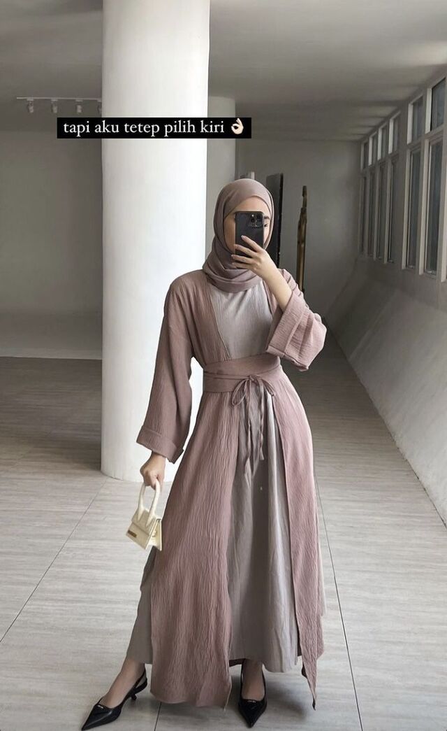 7 Model Baju Gamis Terbaru Lebaran , Simple, Chic dan Modis Model baju gamis terbaru lebaran