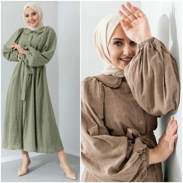 12 Model Baju Gamis Lengan Balon [year] Trendy dan Stylish