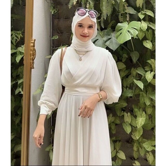 7 Tips Padukan Model Baju Gamis Polos Modern Terbaru 2023 Lebaran