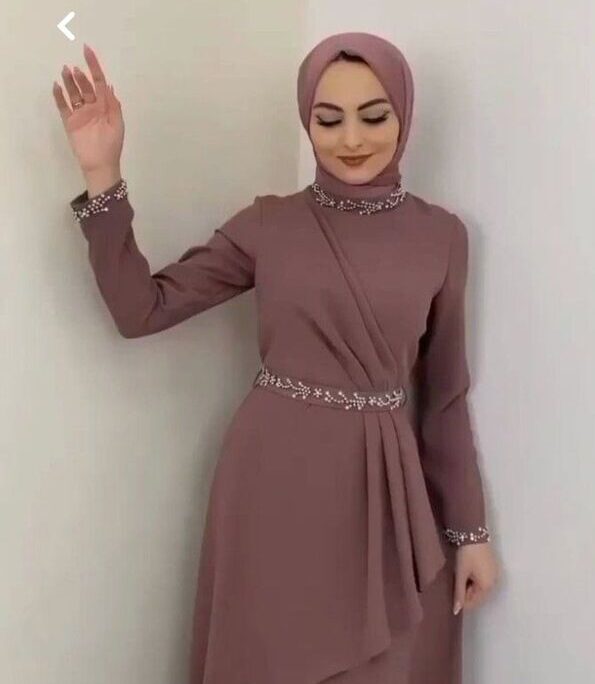 10+ Contoh Model Ujung Lengan Baju Gamis Cantik dan Elegan 7 Contoh Model Ujung Lengan Baju Gamis Cantik dan Elegan