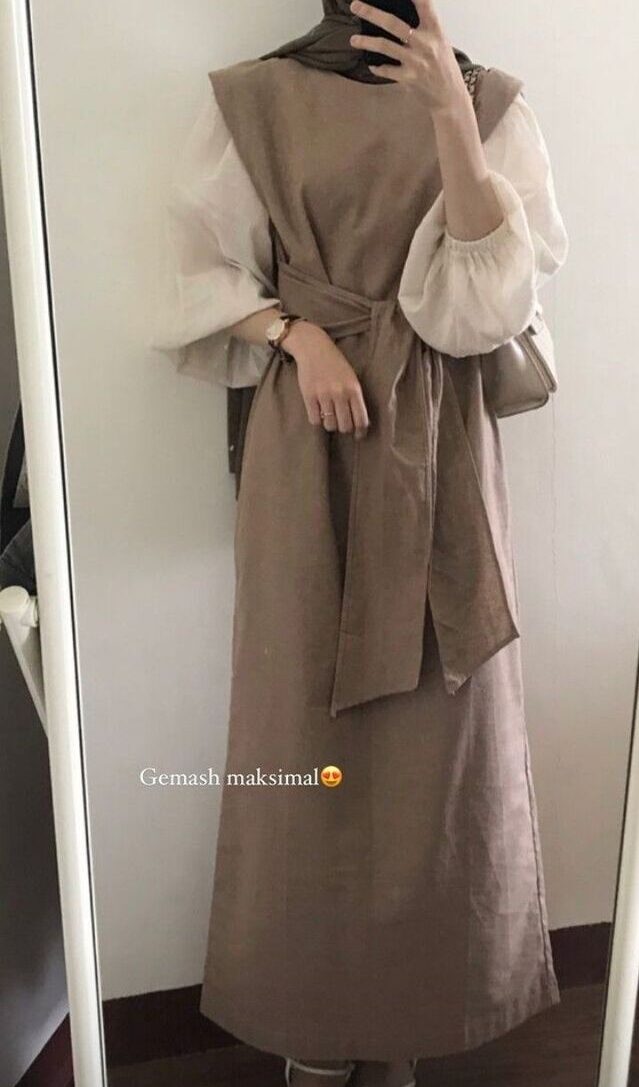 Gamis Polos Kombinasi Dua Warna Model Kimono 