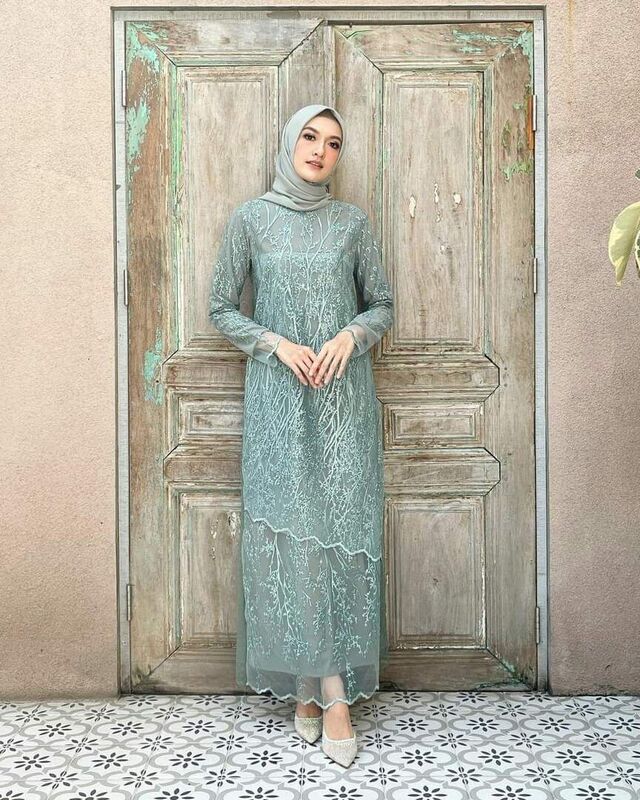 Tampil Elegan dengan 10 List Model Baju Brokat Gamis Gamis Brokat Kurung, Pas untuk Acara Lamaran
