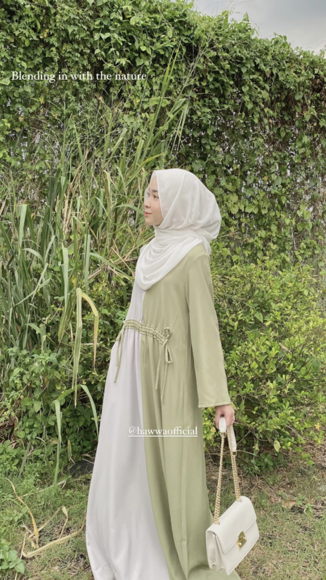 Model baju gamis modern terbaru 
