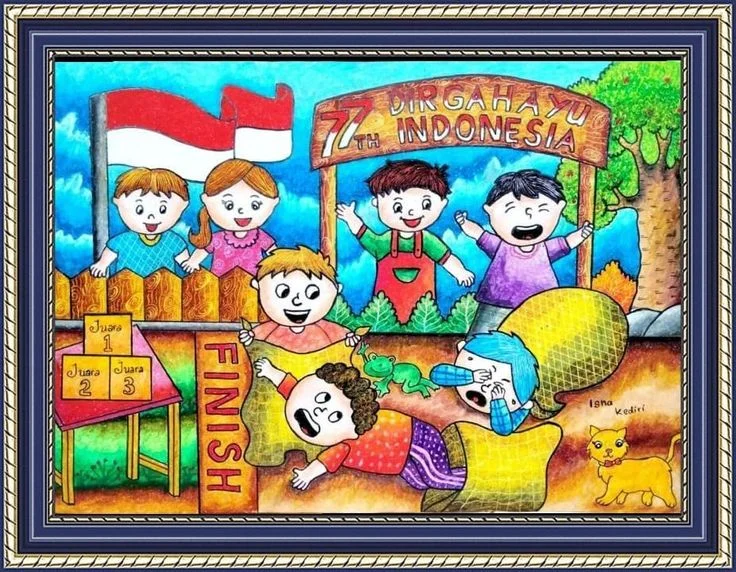 13 Contoh Gambar Lomba 17 Agustus yang Mudah, Bisa Jadi Inspirasi!