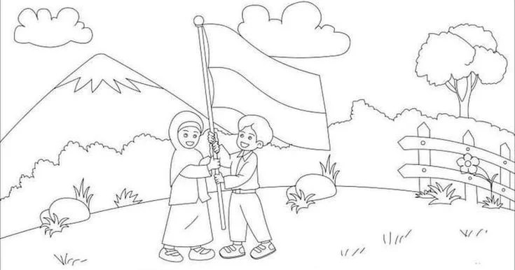 gambar lomba mewarnai 17 agustus