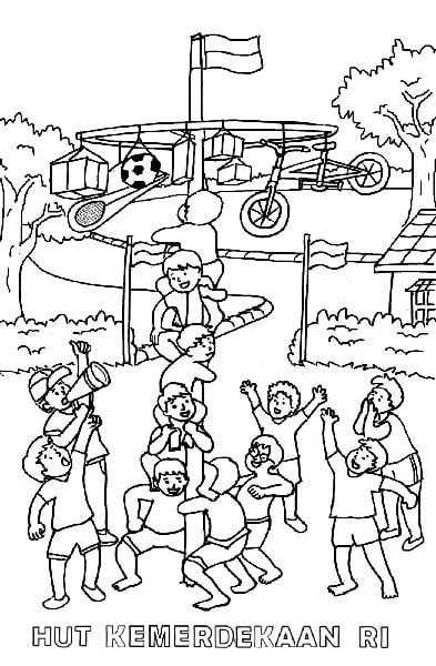 gambar lomba mewarnai 17 agustus
