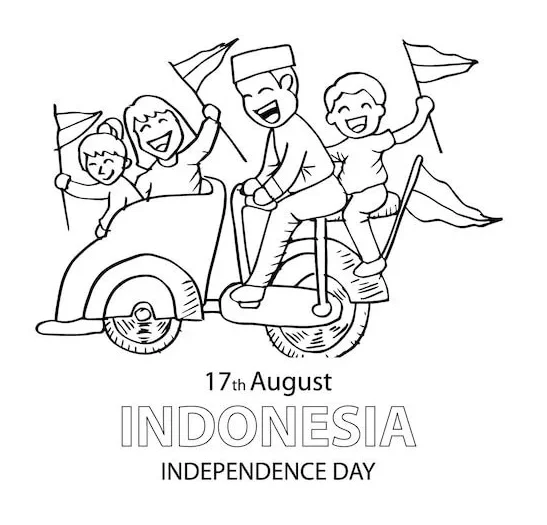 gambar lomba mewarnai 17 agustus