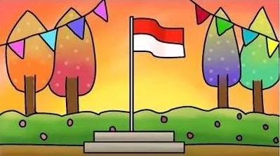 gambar tema kemerdekaan yang mudah