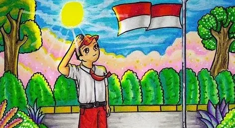 gambar tema kemerdekaan yang mudah