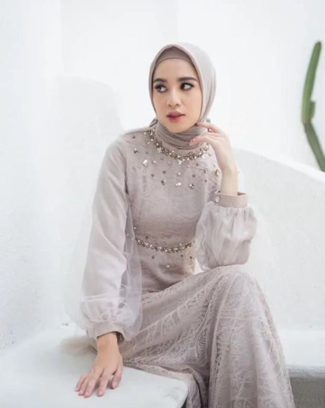 model gamis brokat cantik