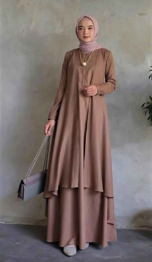 model gamis sederhana tapi elegan