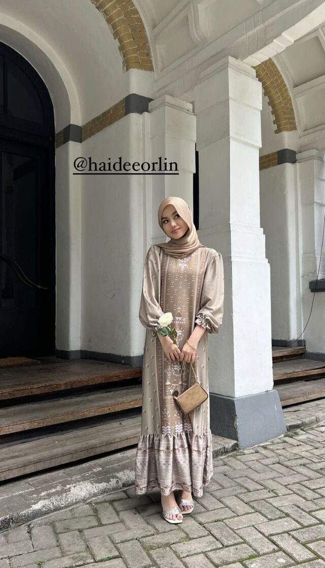 13+ Model Baju Gamis Batik Kombinasi Kain Polos Remaja Model Baju Gamis Batik Kombinasi Kain Polos Remaja