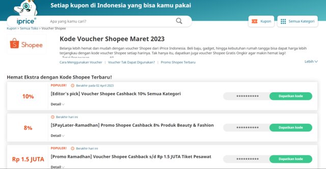 kode voucher rahasia shopee