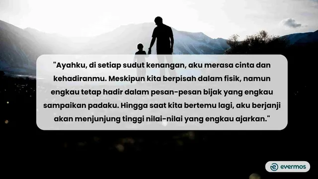 kata kata buat ayah yang sudah meninggal