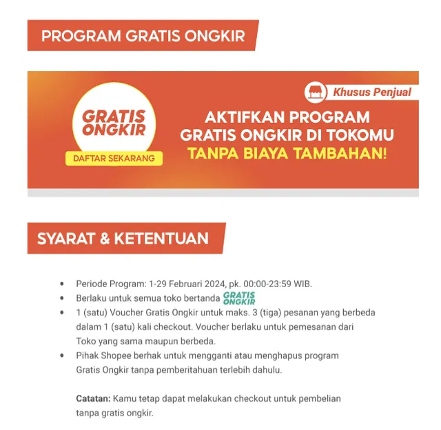 Kode Voucher Shopee Gratis Ongkir Min 0 