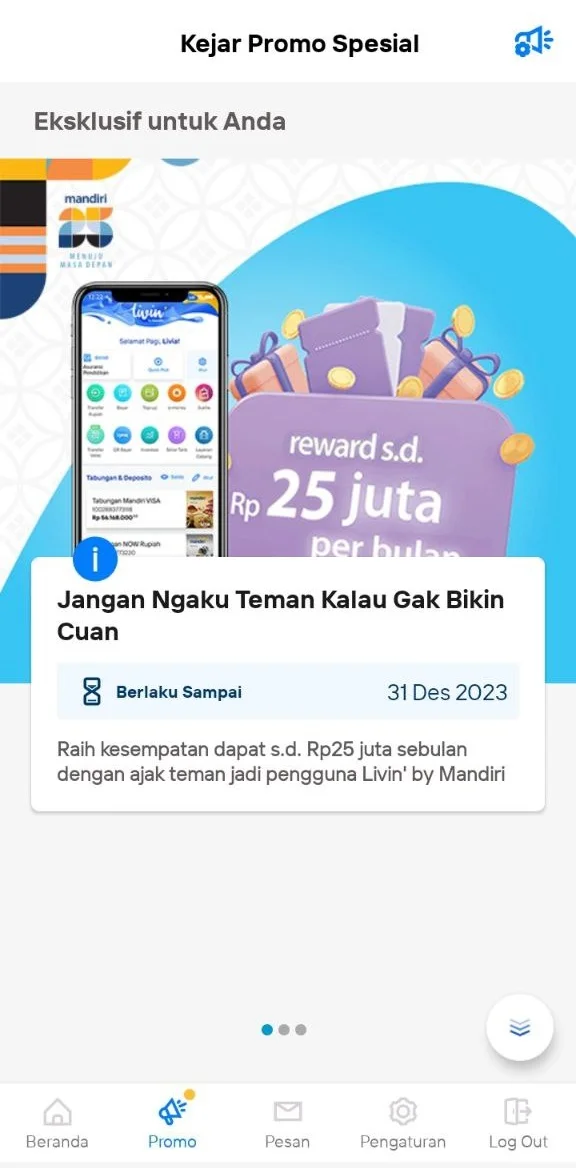 Kode Referral Mandiri, Ajak Kawan Dapat Cuan Hingga 25 Juta! kode referral mandiri