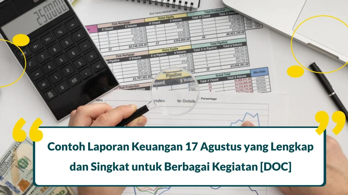 4 Contoh Laporan Keuangan 17 Agustus yang Lengkap dan Singkat [DOC]