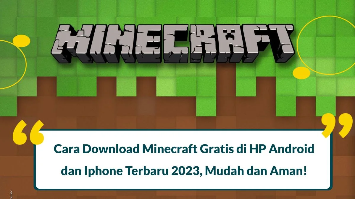 Cara Download Minecraft Gratis di HP Android dan Iphone Terbaru 2024