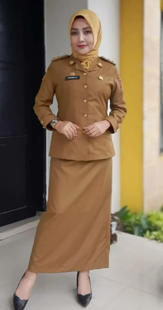 model baju dinas pns wanita modern