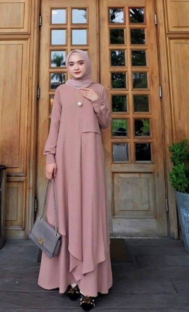 model baju gamis polos terbaru