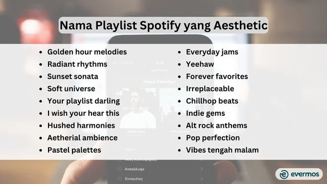 300 Ide Nama Playlist Spotify Aesthetic, Keren, Sedih Hingga Galau nama playlist spotify yang aesthetic