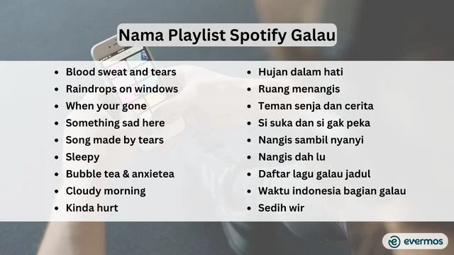 300 Ide Nama Playlist Spotify Aesthetic, Keren, Sedih Hingga Galau nama playlist spotify yang aesthetic