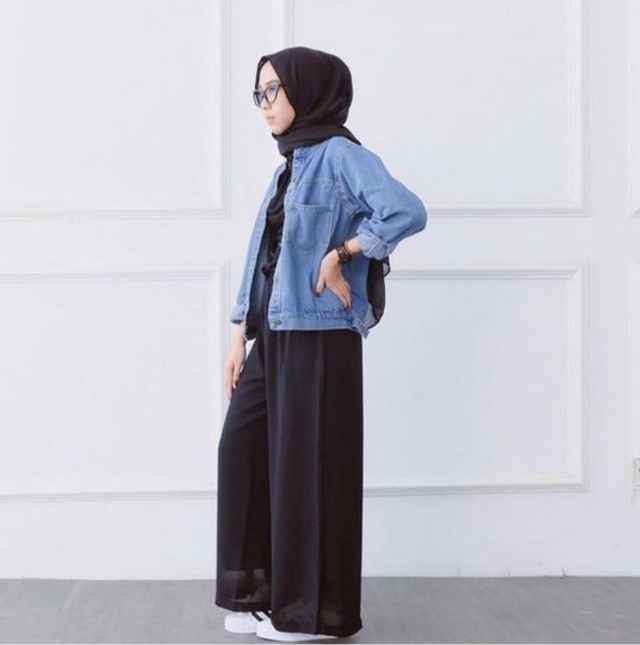 ootd hijab simple untuk hangout