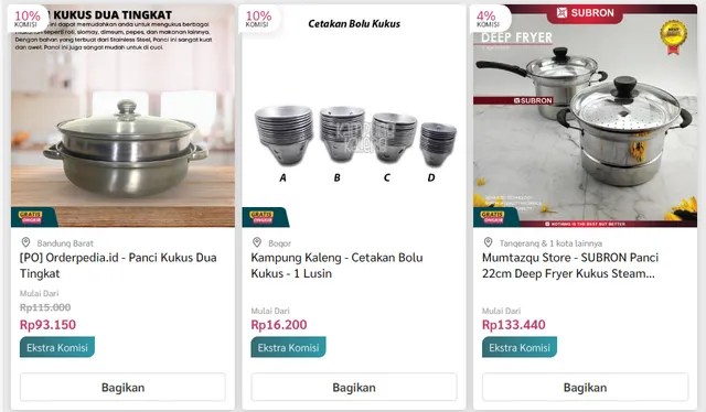 aneka es untuk jualan 1000an