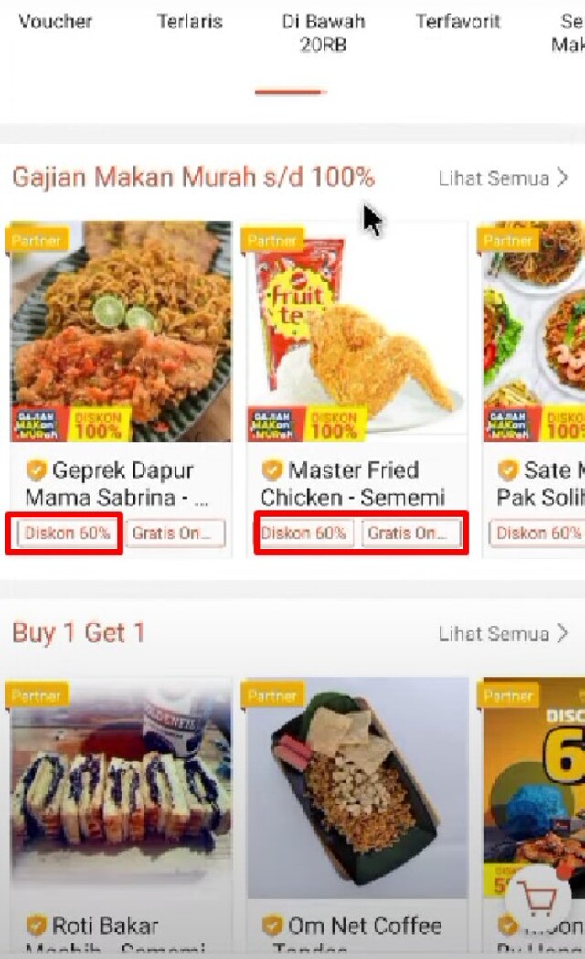 Kode voucher shopee food 