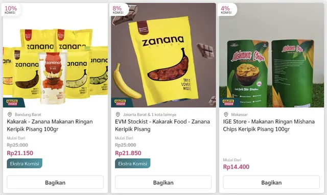 ide jualan 1000an dari pisang