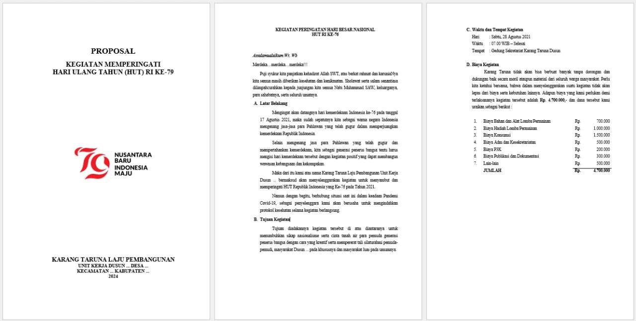 contoh proposal lomba 17 agustus